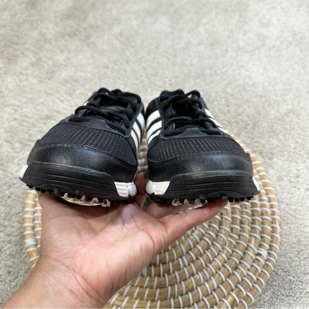Adidas Men’s Tech Response Golf Shoes Sneakers 2021 Core Black/White Spike 7 - Picture 11 of 13